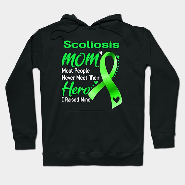 Scoliosis Mom I Raised Mine Scoliosis Awareness Hoodie by JazlynShyann